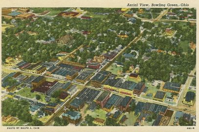 Vintage postcard of Bowling Green, Ohio, one of many small towns that thrives because of Cooperative Wisdom
